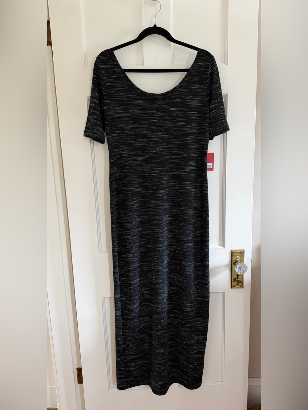🕶️Mossimo Supply Co. black/cream long knit dress. Size M. NWT.